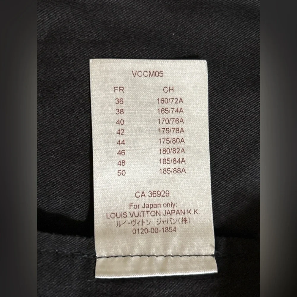 Louis Vuitton Slim Stretch Jeans Black Size 38 Monogram Patch